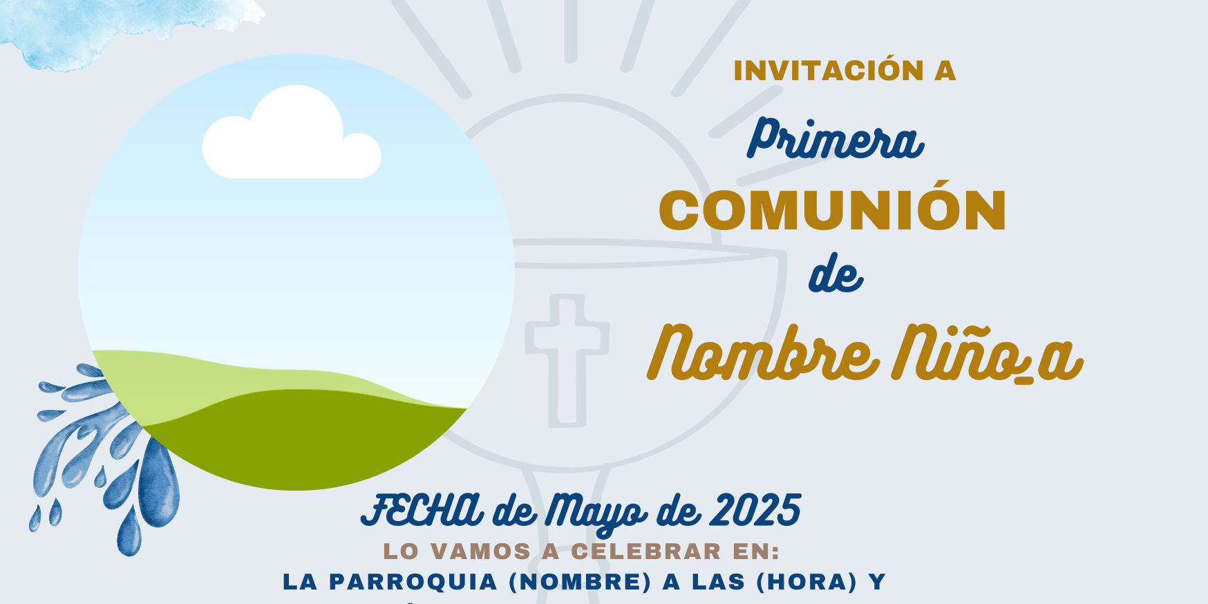 Invitación primera comunión 2