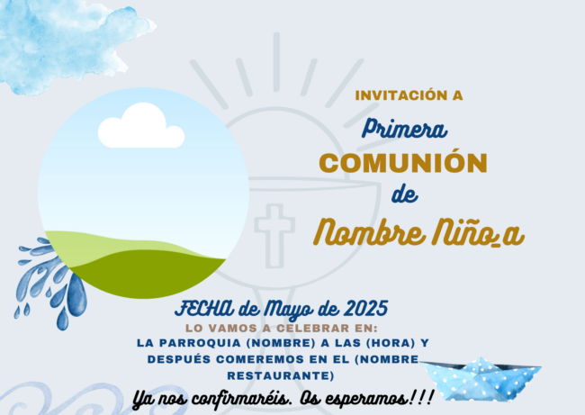 Invitación primera comunión 2